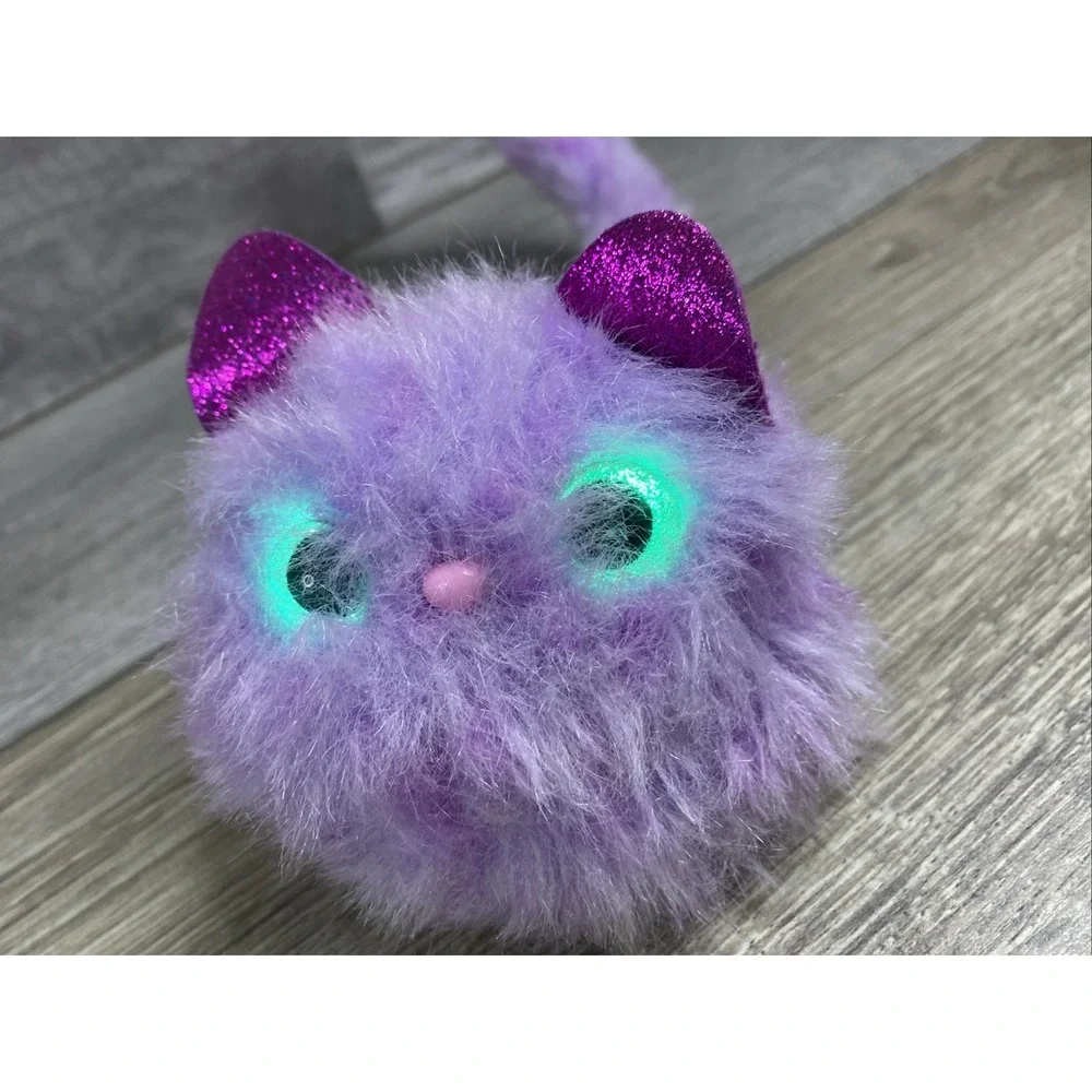 Pomsies‎ Speckles Purple Kitty Cat Pet Interactive Plush Works